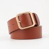 Trendy Womens Faux Leather Square Pin Belt With Durable Alloy Buckle Perfect For Fashion Forward Style