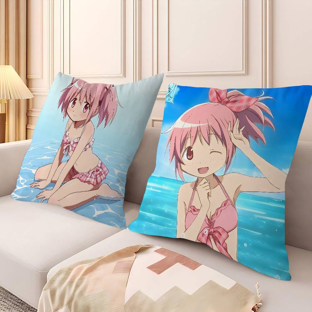 Puella Magi Madoka Magica Cushion Cover Pillow Cover Decor Pillowcase Printed Cushion Case For Couch