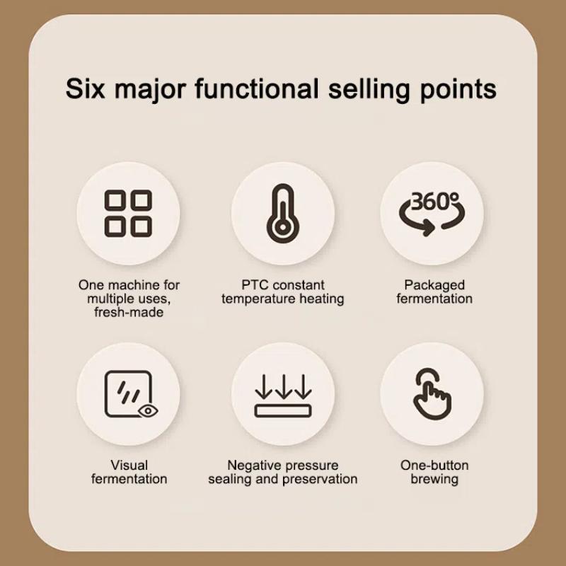 Multifunction Electric Yogurt Fermentation Machine, Home Ice Cream, Yogurt Pudding, Breakfast, Homemade Yogurt Machine