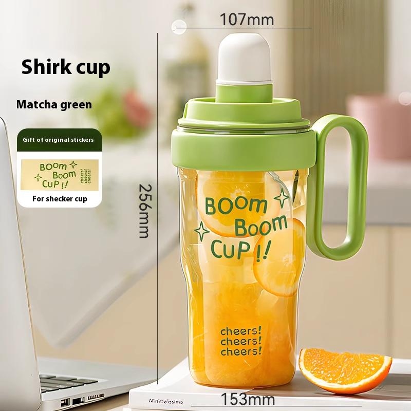 Gianxi Xue Ke Cup Fa Lai Xue Chui Chui Cup Home Made Milk Tea Tool Hand Lemon Tea Set Straw Cup