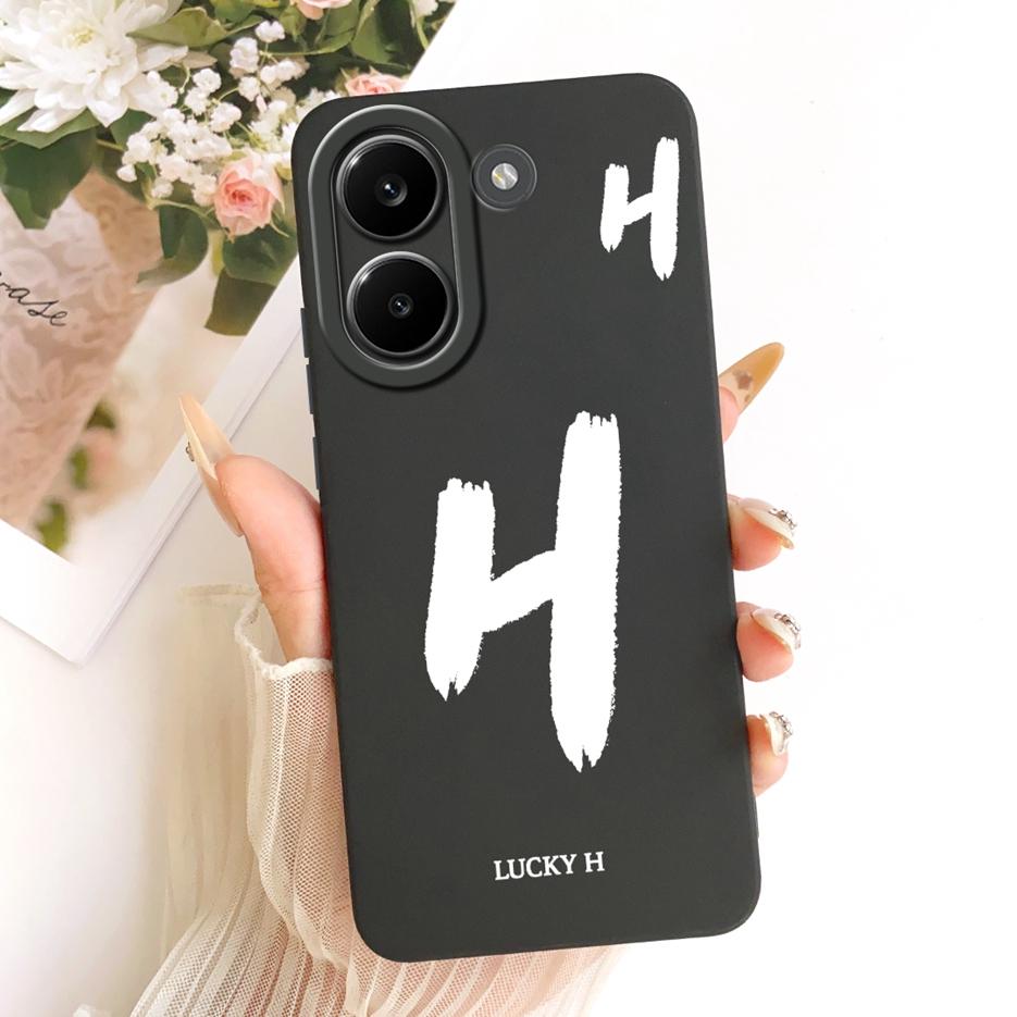 For Xiaomi Redmi Turbo 5 Max Case Luxury Lucky Letters Cover Soft TPU Matte Phone Case For Redmi Turbo 5 Turbo5 Max Fundas Coque