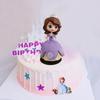 Princess Cake Decoration Figurine Featuring Sophia, Cinderella, and Elsa - Perfect for Birthday Parties and Festivals.