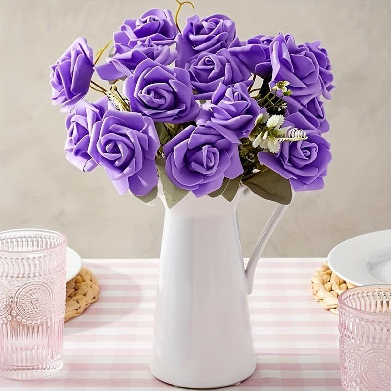 10/20/50Pcs Rose Artificial Flowers Heads Fake Flowers for Home Dceor Wedding Decoration Party Supplies DIY Craft Gift Accessory