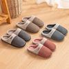 Cotton Slippers Men's Autumn and Winter New Couple Indoor Home Non-slip Warm Plush Slippers Women's Winter
