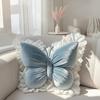 Flatternde Form Kissen mit Spitze Weiches Schmetterlingskissen - Berührung mit Spitzenbesatz für Sofa, Bett, Auto