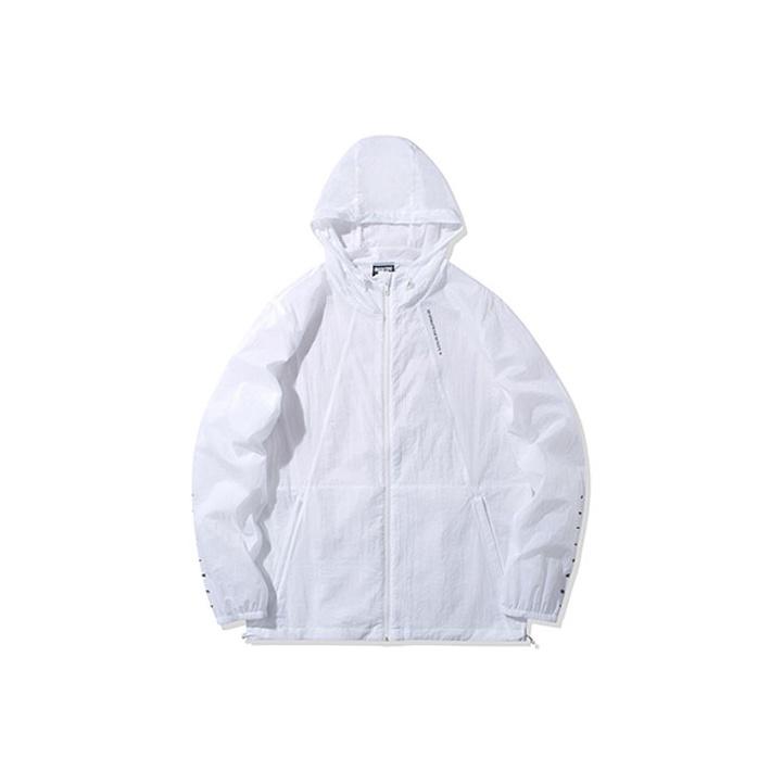 Li Ning Спортивная толстовка с капюшоном однотонная мужская куртки Белый AFDQ207-1 XXL
