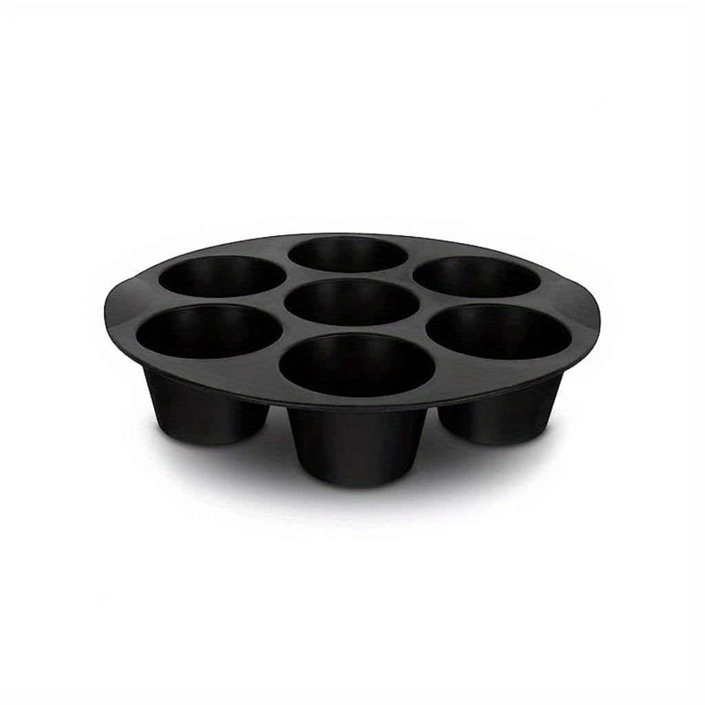 1pc Muffin Pan Cupcake Tray, 7-hole Cake Mold, Air Fryer Silicone Muffin Pans For Baking, Cupcake Mold For Air Fryer Accessories