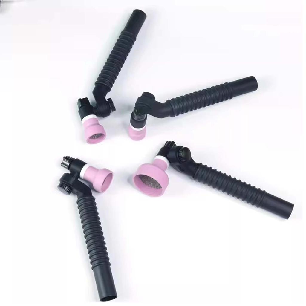 Cabezal de Pistola de Refrigeración por Gas para Soldadura TIG Giratorio 360° NR26 17 18 20