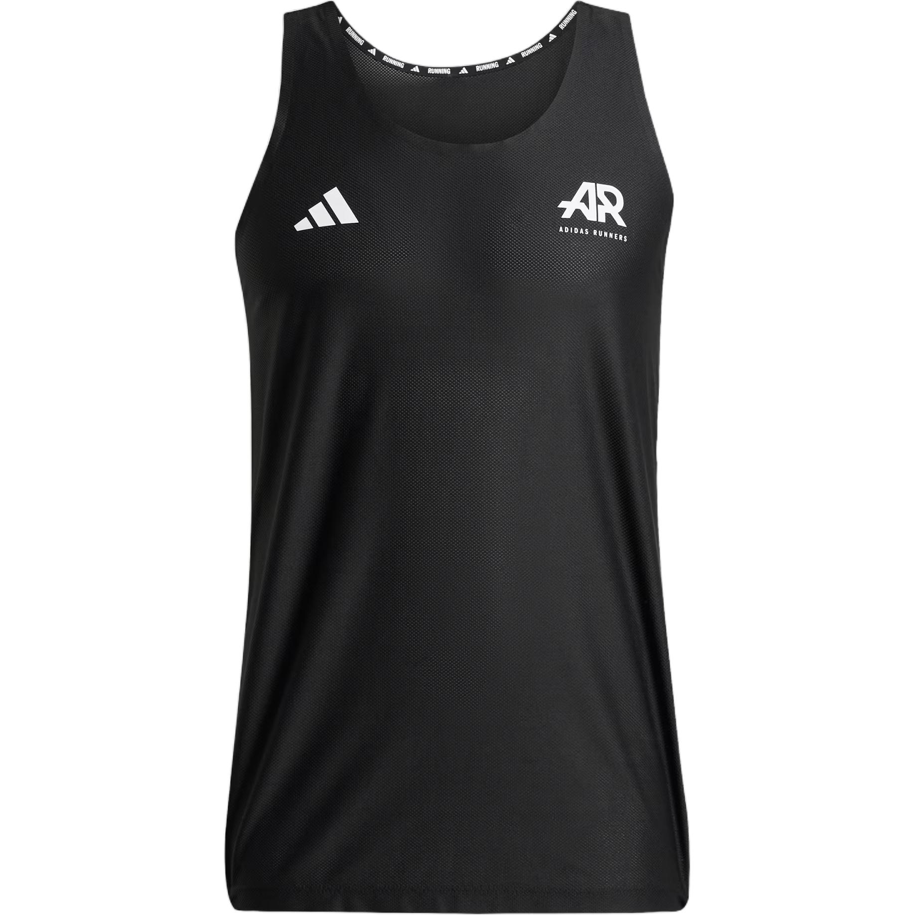 

Adidas Letter Print Round Neck Sleeveless Vest Men Tops Black JC7369