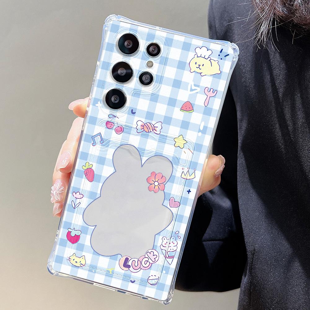 Card Holder Case For Samsung A15 A16 A55 5G A54 A35 A52 A53 A73 A34 A33 A14 A13 A12 A32 A72 A25 A24 A22 A51 A50 A71 Soft Covers