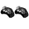 2PCS Foot Tambourine Percussion Musical Instrument Percussion Pedal for Concert Party Black