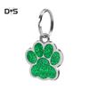 Puppy Town Jewelry Gift Mini Paw Pattern Puppy Dog Cat Collar ID Tag Pendant
