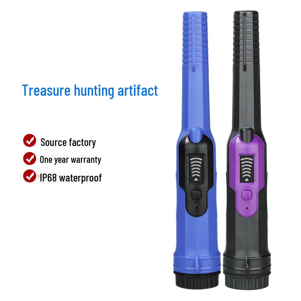 

High Sensitivity Waterproof Metal Detector for Outdoor Treasure Hunting чёрный/фиолетовый
