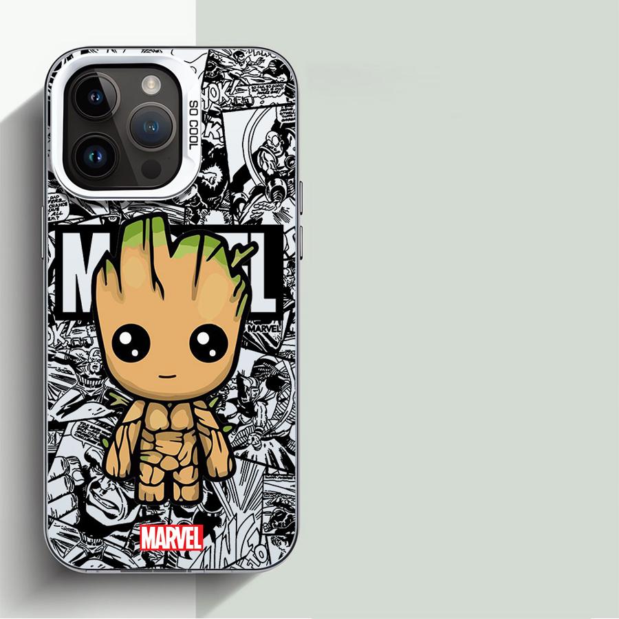 

Чехол для телефона Marvel Groot Deadpool для Apple iPhone 15 Pro Max 16 Pro 14 Pro 13 12 11 Pro Max 14 Plus Защитный Мягкий Чехол for iPhone 12ProMax