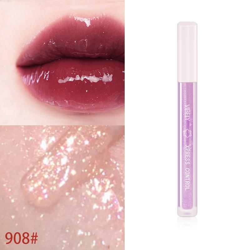 

VIBELY Young Girl Fantasy Прозрачное Зеркало Водянистая Глазурь Для Губ Тонкий Блеск Перламутровый Блеск Для Губ Антипригарный Блеск Для Губ Праймер 908#