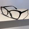 Vintage Cat Eye Women Eyeglasses Simple Multicolor Rim Blue Light Blocking Spectacles New Trendy Ins Brand Design Eyewear