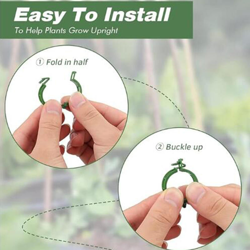 100PCS Garden Plant Flowers Tied Bundle Branch Clamp Clip Class Tools Flowers Vegetables Vine