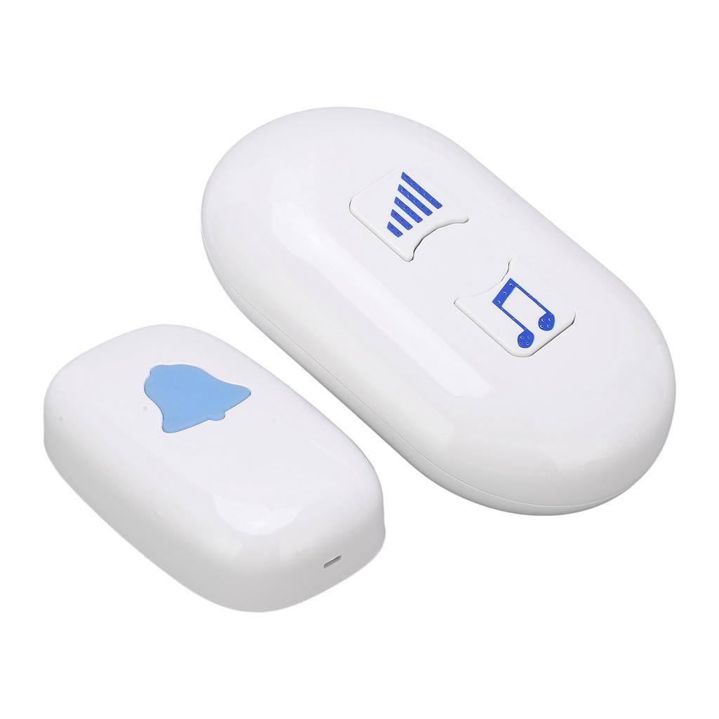 Wireless Doorbell 38 Ringtones 4 Volume Levels Elderly Pager Waterproof Door Bell for HomeEU Plug