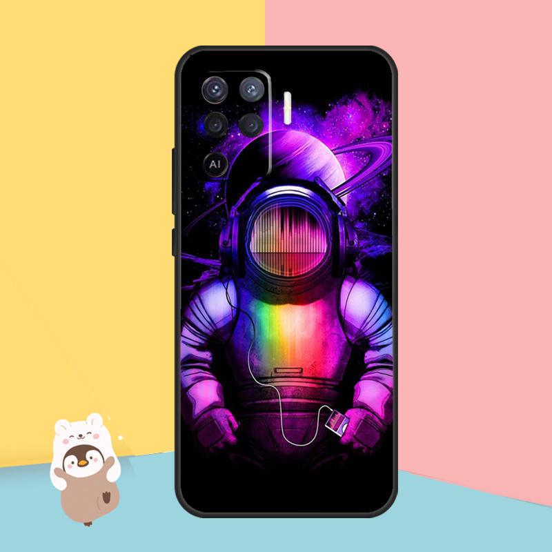 Planet Astronaut Fall für OPPO A74 A93 A83 A91 A53S A9 A5 A31 A53 2020 A15 A16 A1K A52 A72 a94 A54 Abdeckung