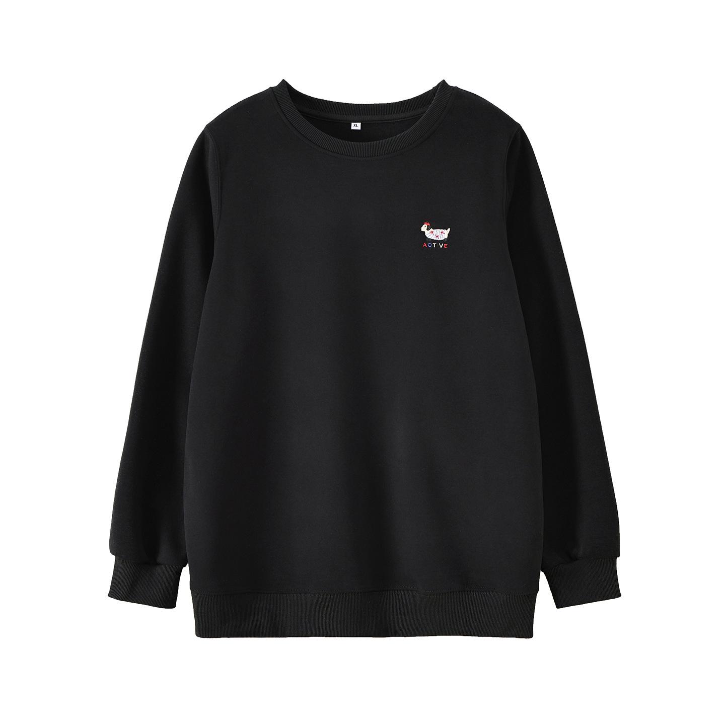 

Zhi Xuan Plus Size Women s Round Neck Dachshund Dog Hoodie - Winter 2025 Collection, Back Print Design, Style 433917. XL (130-150 jin) чорний