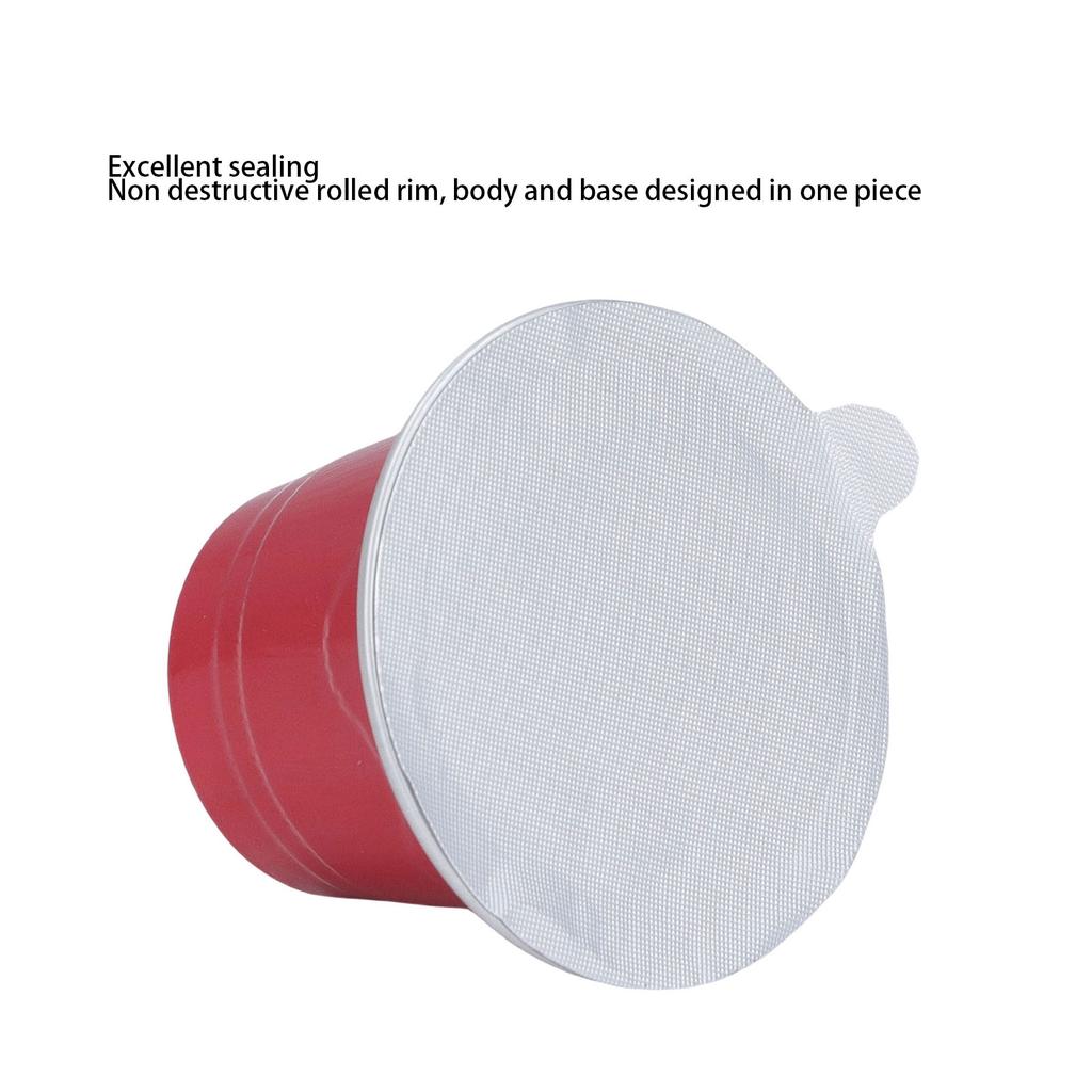 50PCS Refillable Coffee Pods with 37mm Aluminum Foil Lids Reusable Plastic Coffee Capsules for Coffee Makers