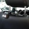 2pcs Cartoon Car Seat Back Hooks Cute Black Charcoal Coal Ball Car Rear Storage Hooks