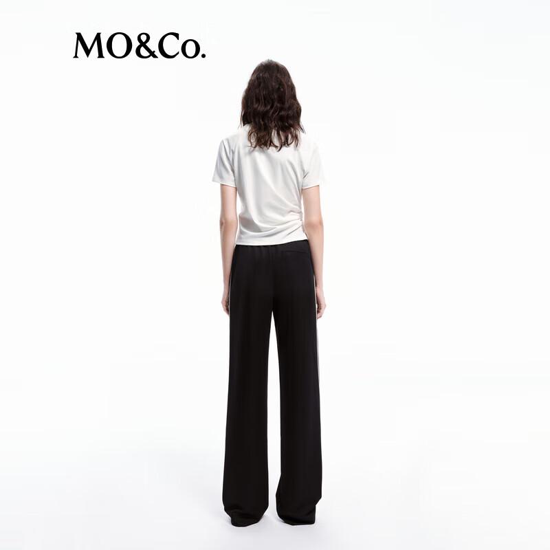 MO&Co. Metal Badge Short Sleeve T-Shirt