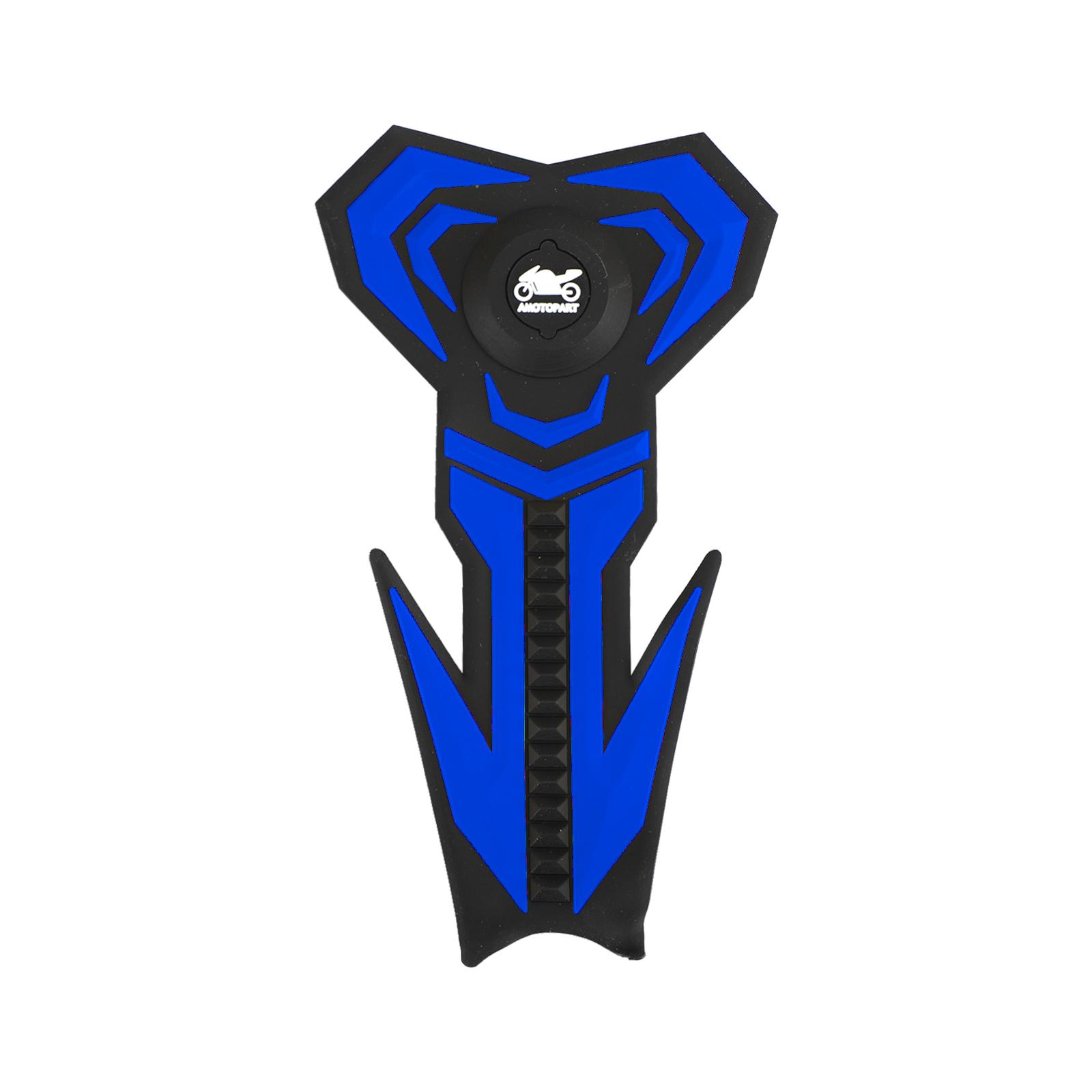 

3D Мотоциклетный Резиновый Гелевый Протектор Накладка на Бензобак Наклейка и Стикер Танкпад синий