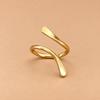 Reiner Messingring, Handgefertigter Messingring, Minimalistischer offener Ring, Verstellbarer Messingring, Moderner Statement-Schmuck, Geschenk für Frauen