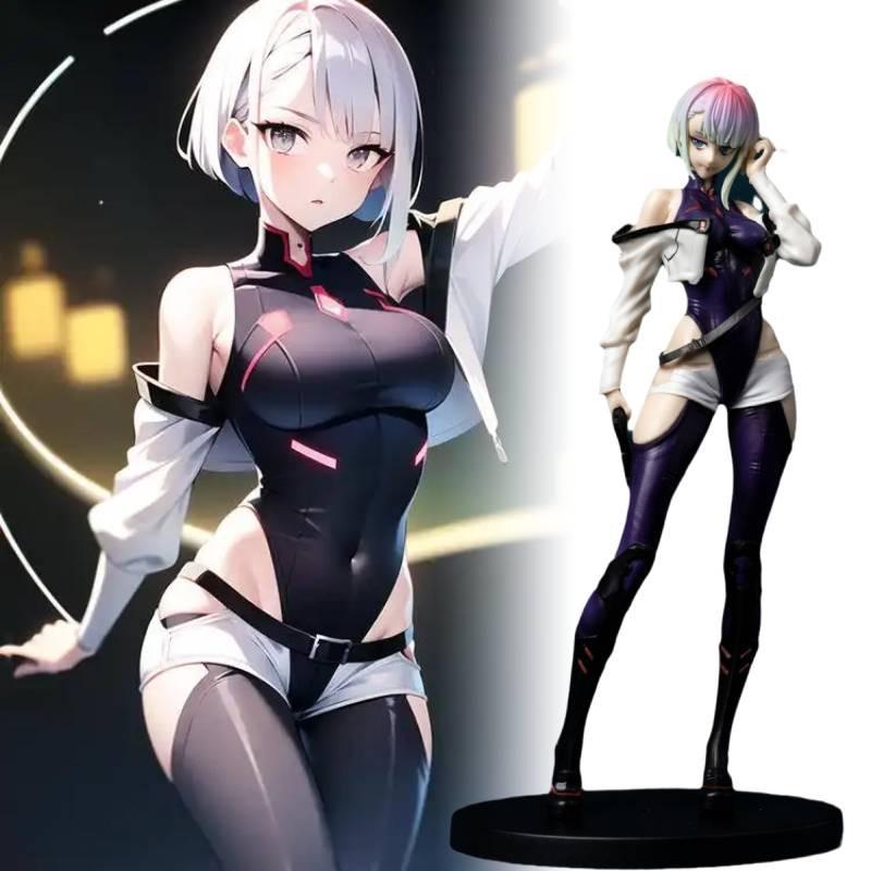 Edgerunners Cyberpunk Lucyna Kushinada Figurine Pc Game Model Ornament Gift Toy