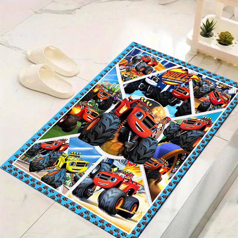Tappeto Blaze Monster per Soggiorno Camera da Letto Casa Decorazione Divano, Tappetino Antiscivolo per Giochi Bambini