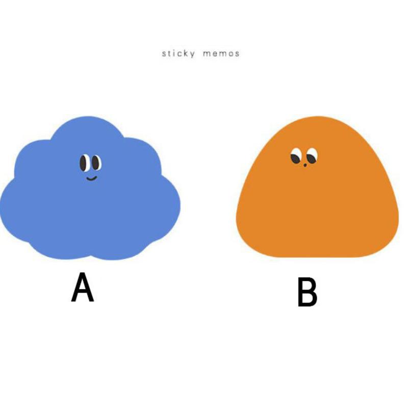 1 Piece Cartoon Adhesive Cute Kawaii Plant Notes Notepad Memo Pad Office School Supplies Stationery Sticker