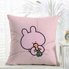 Asamimichaan Asleep Cute Asamimi Cushion Cover comfort Daily Washable Linen Soft  for Sofa Bed Home Room Decor