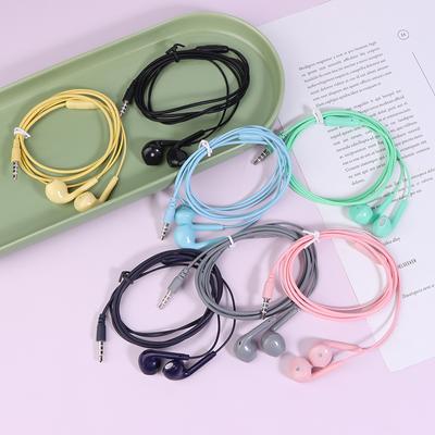 U19 Smooth Surface Wired Earphones Super Bass 3.5Mm Headphones With Built-In Mic Hands Noise Canceling Earbuds Music Headset