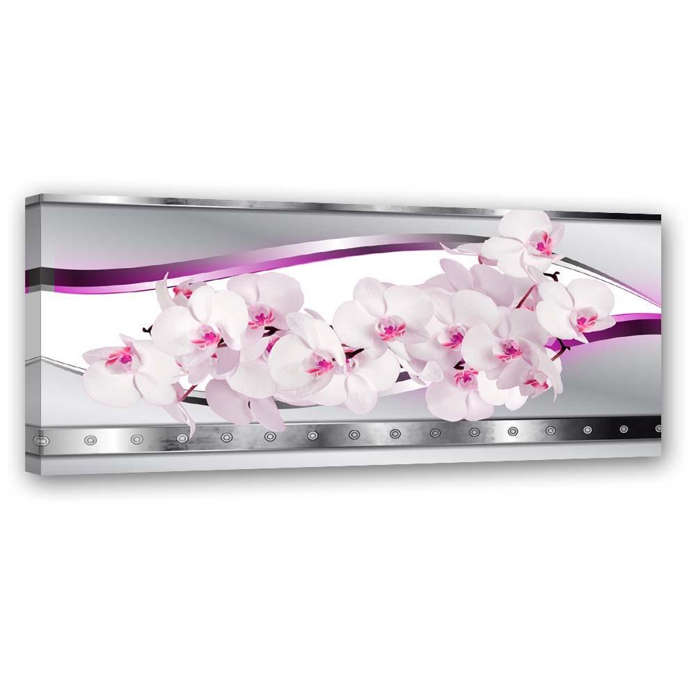 Obraz na plátně Růžový květ orchideje