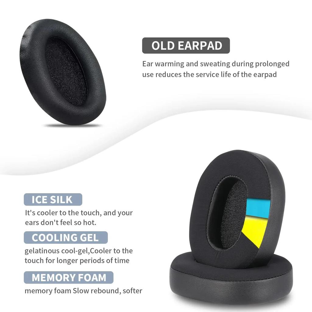Pernuțe de schimb pentru căștile cu anulare a zgomotului Sony WH-1000XM5, pernuțe pentru urechi cu gel răcoritor moale