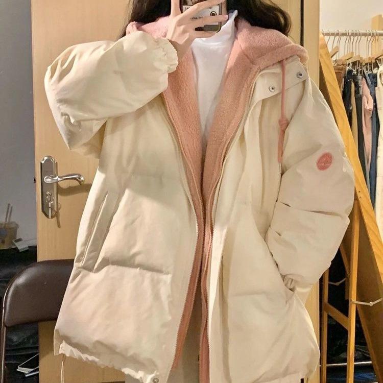 Fake Two-piece Down-padded Jacket for Winter, New Thickened Bread-padded Coat, Loose Cotton-padded Jacket