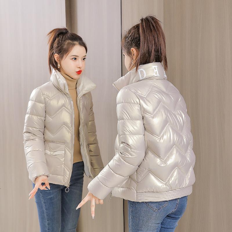 Women's new glossy cotton-padded clothes leave-in winter short cotton-padded clothes women's coats are thin out of season, and small cotton-padded jac