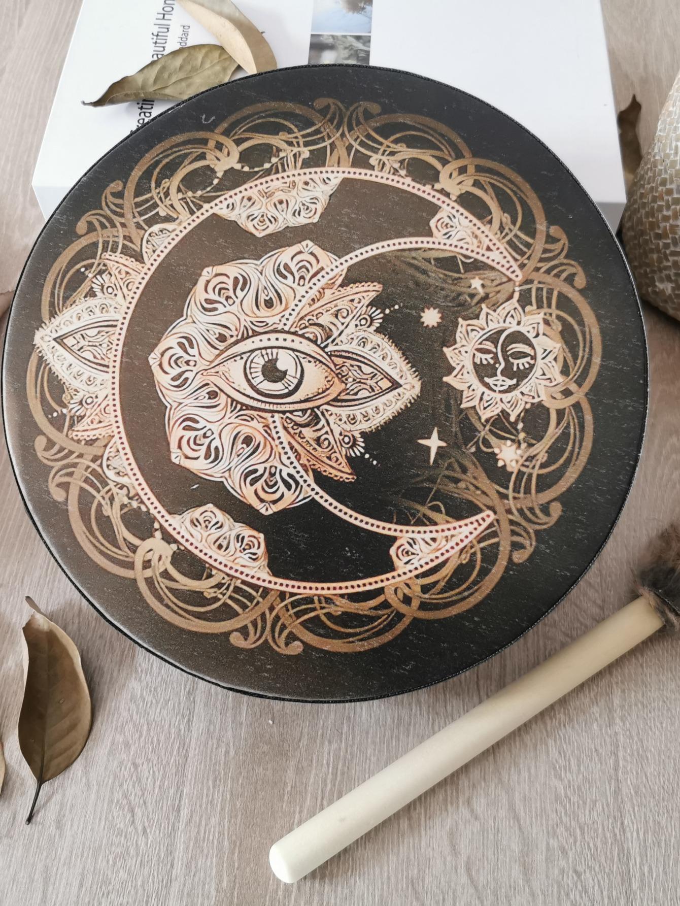 

Home Decoration Shaman Drum Percussion Instrument Eye Drum Festive Home Decoration 1 pc M