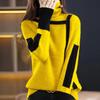 Thickened Retro Sweater Turtleneck Autumn and Winter Loose Pullover Inner Knit Sweater Bottoming Top Women