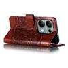 For Xiaomi Poco M6 Pro 4G/Redmi Note 13 Pro 4G Case PU Leather Mandala Imprinted Design Wallet Phone Cover