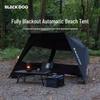 BLACKDOG Shadow Entry Zonnescherm Tent: Zwarte Lijm Zonwering, Draagbaar Opvouwbaar Ontwerp voor Vissen Buitenshuis en Automatisch Kamperen.