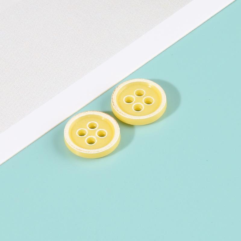 Boutons Urée Bord Brûlé Boutons de Chemise Colorés Boutons de Pull Ronds Vêtements Polyvalents Homme et Femme Accessoires Boutons de Chemise