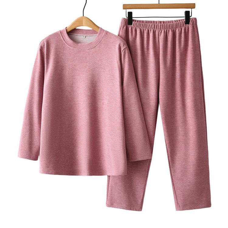 Autumn and Winter Women's Autumn Clothes and Trousers Suit Middle-aged Mother Warm Bottoming Two-piece Set Middle-aged and Elderly Grandma Suit