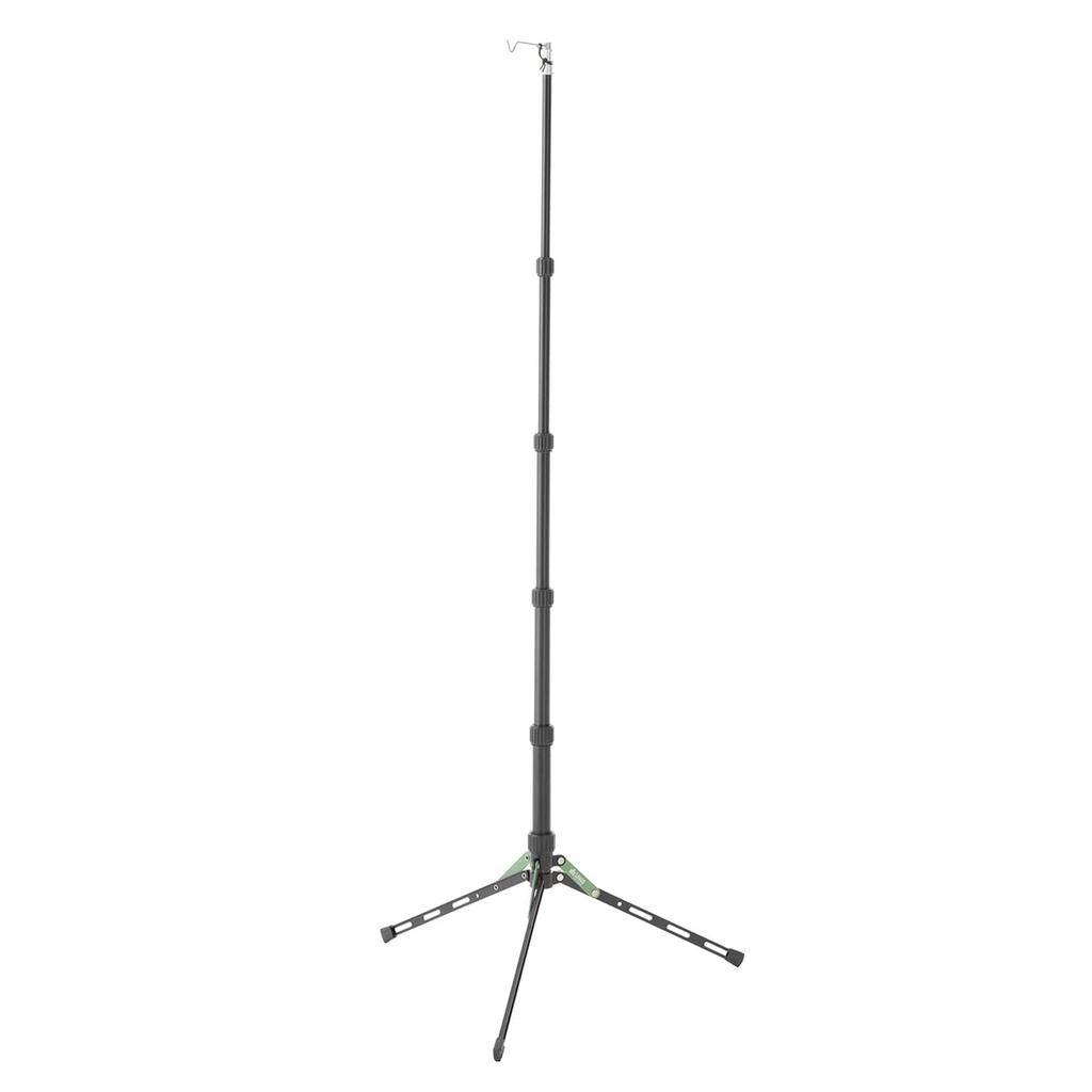 LOGOS Handy Flat Lantern Stand 71905008, Black, Approx. 48cm Wide x 42cm Deep x 48-123cm High