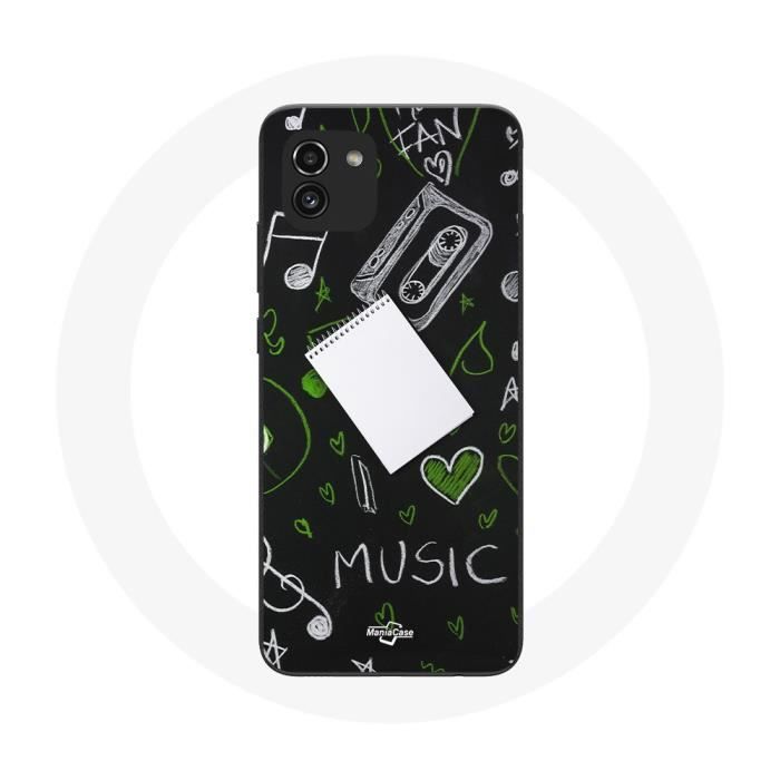 Coque pour Samsung Galaxy A03 Music clé de sol