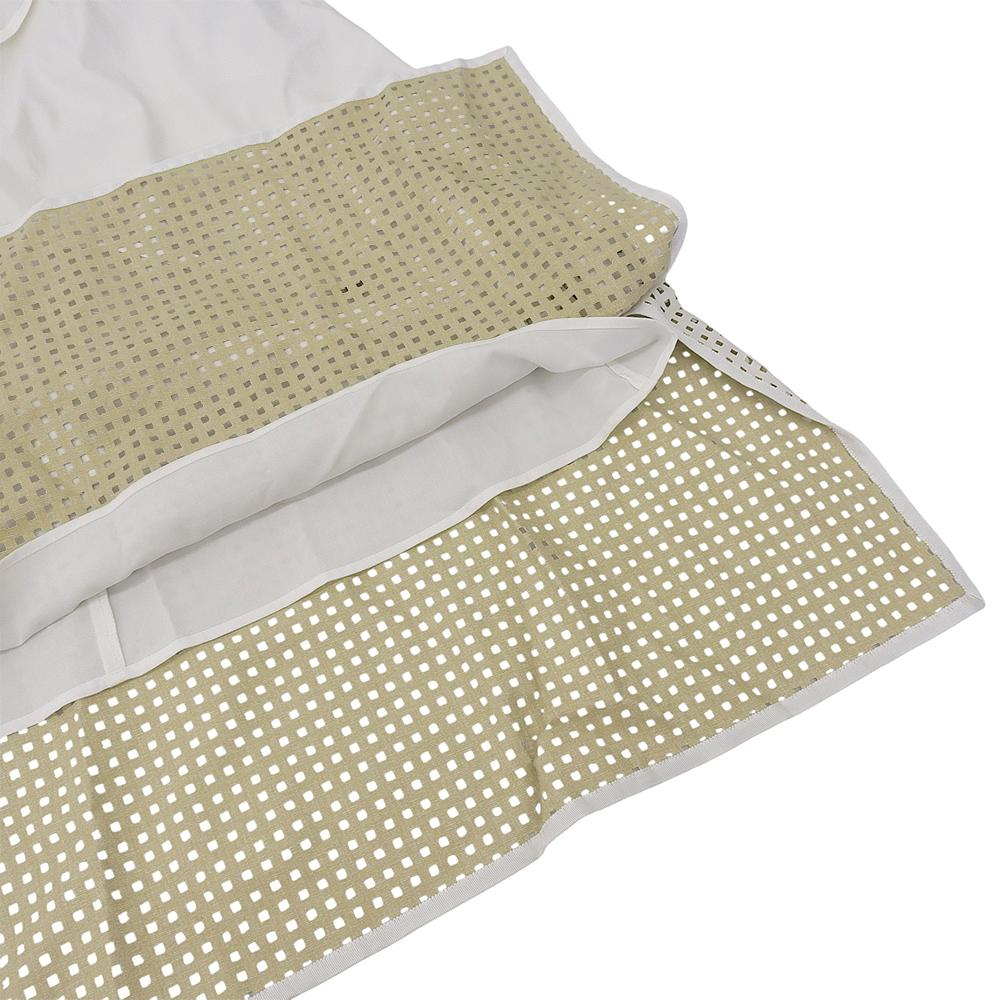 ADORE Women's Faux Leather Mesh Skirt, White, Size 38, 531-2120239 skirt 38 whiteUsed