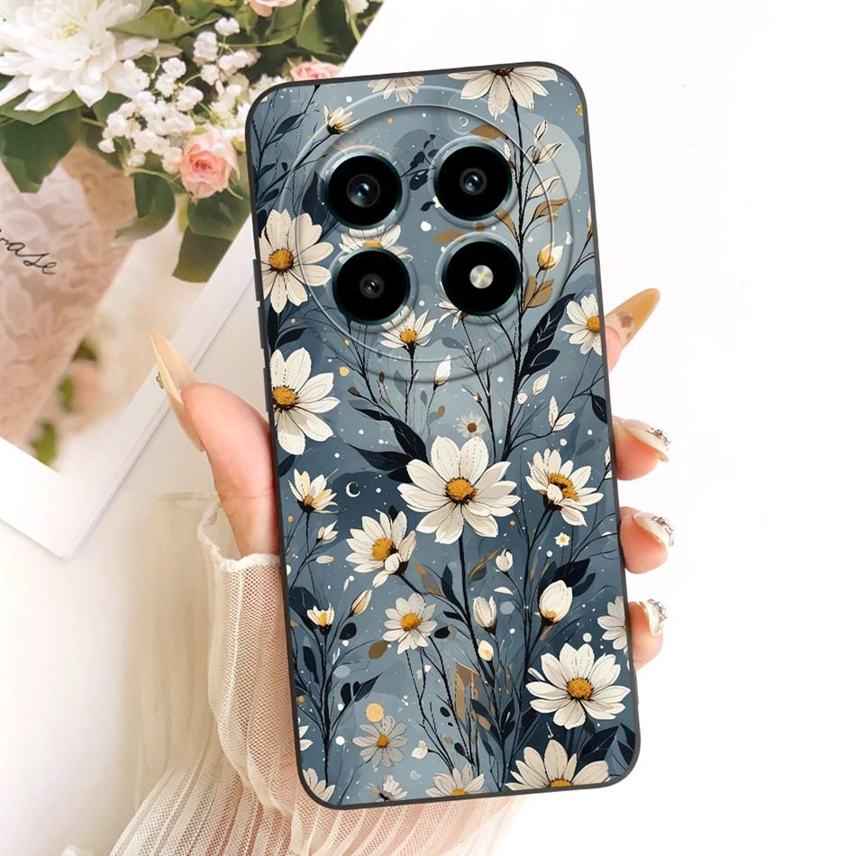 For Realme 13 Pro 13Pro+ Cute Cat Flower Cartoon Phone Case For Realme 13Pro Plus 5G Shockproof Soft Silicone Covers Bumpers