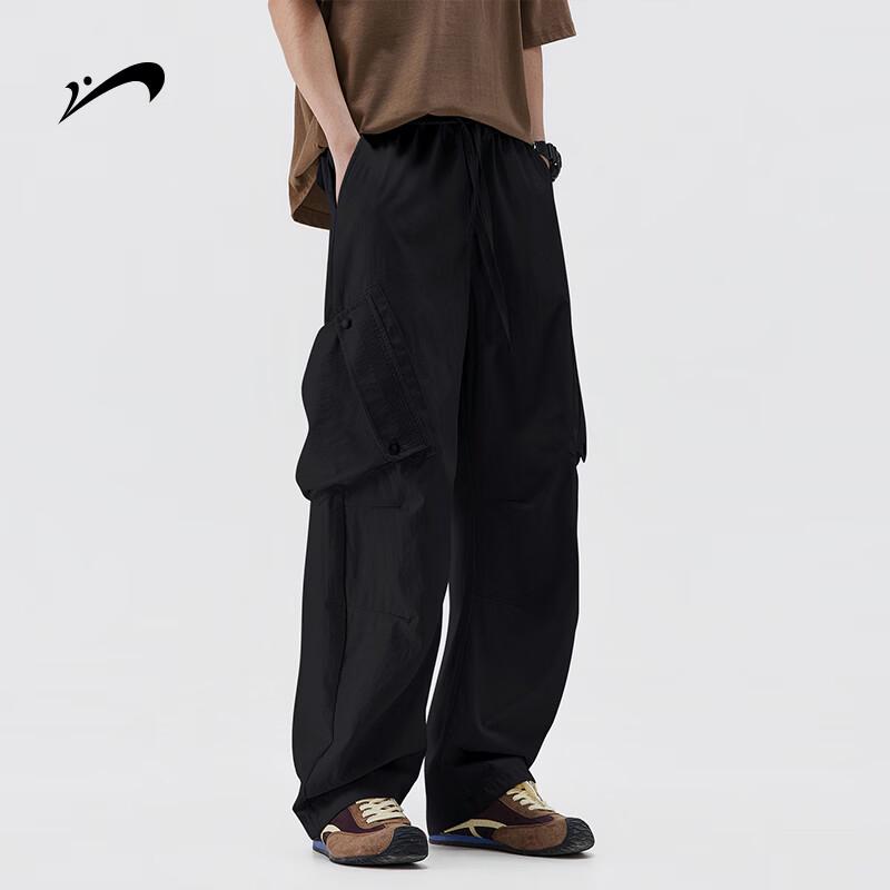 ERKE Men s Outdoor Loose Straight Cargo Pants 3XL