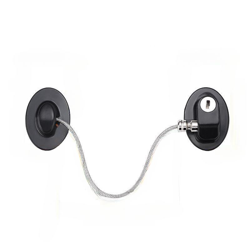 

No-Drill Multi-Functional Window Safety Lock Thickened Sliding Limiter Refrigerator High-Rise Protective Lock Buckle